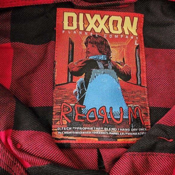 DIXXON Men's Redrum Sz L Flannel Shirt Red Black Plaid Lumberjack - Picture 6 of 13